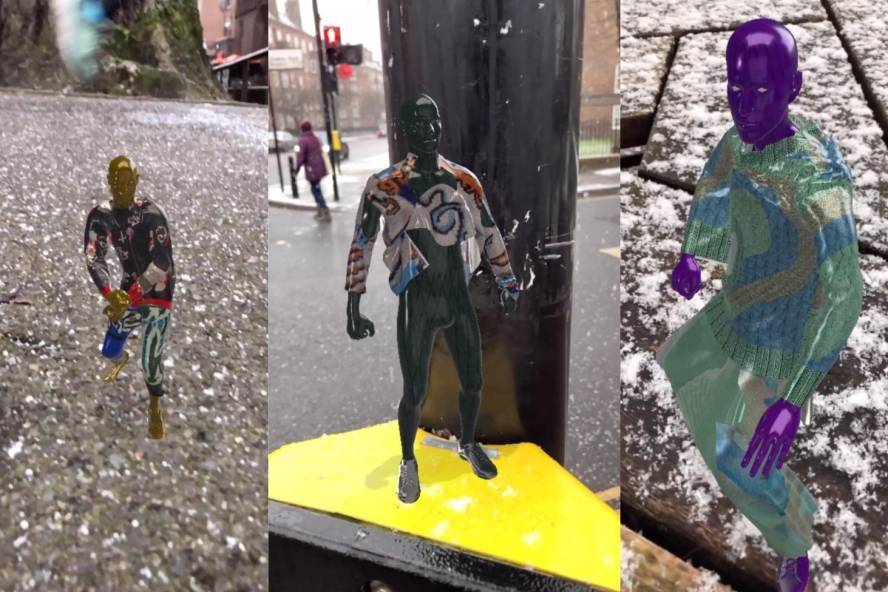 Digital clothing designs by Ravensbourne students
