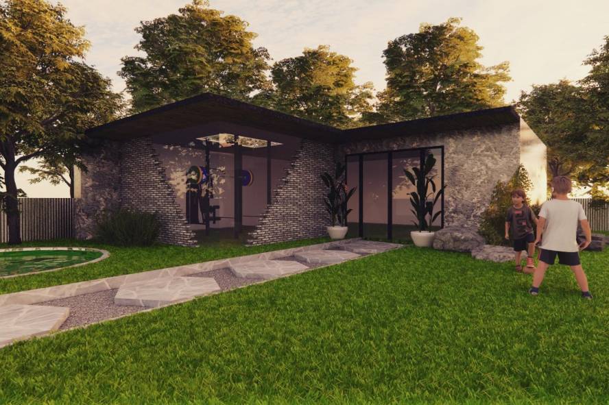 A render of Ahsan Moraby's summerhouse