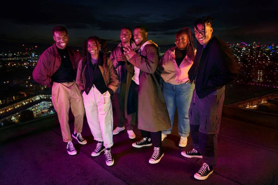 Kemi Anna Adeeko with John Boyega and other creatives