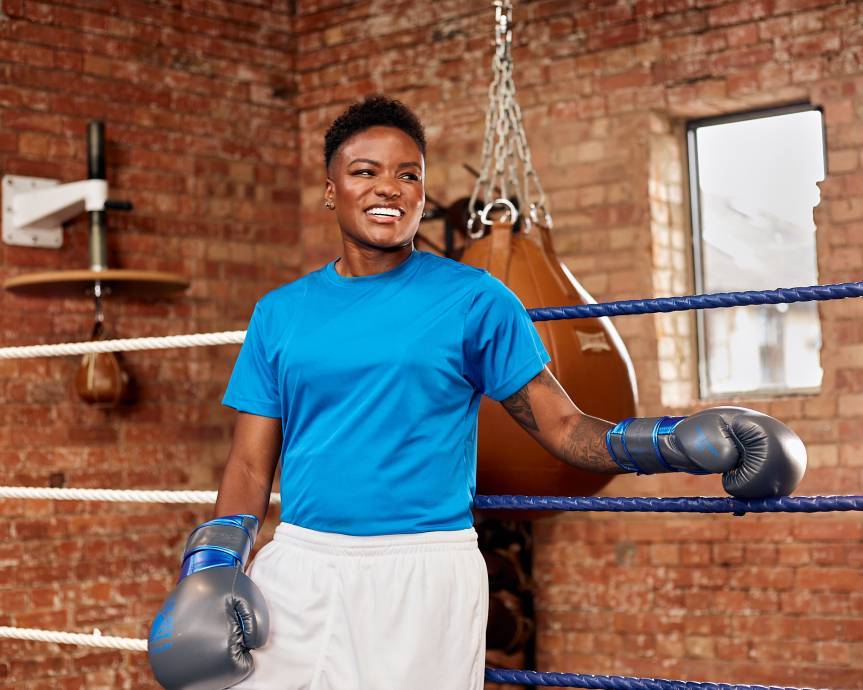 Nicola Adams in a boxing ring