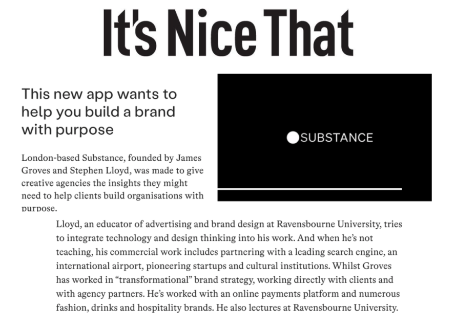 It's Nice That coverage Jan 2022