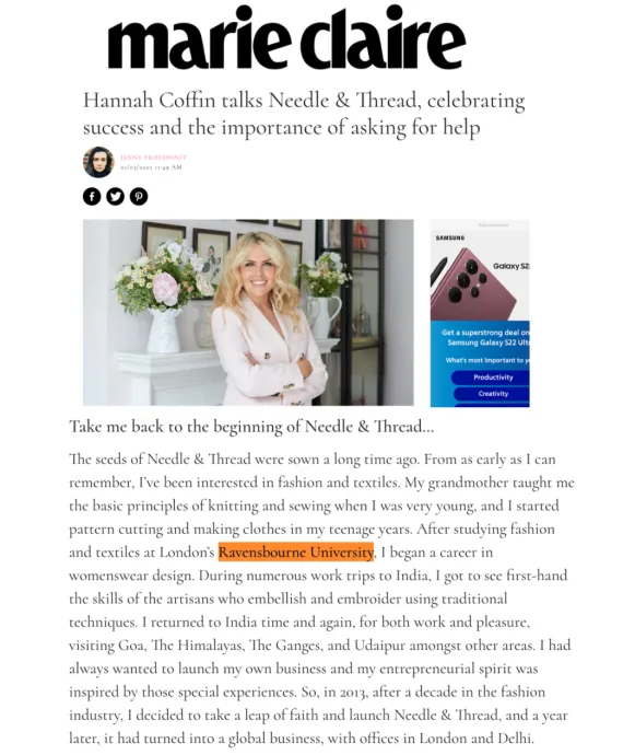 Marie Claire March coverage 2022