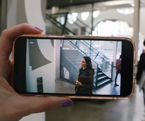 Shot of Our House in front of Ravensbourne set