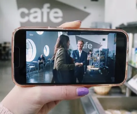 Shot of Our House in front of Ravensbourne set