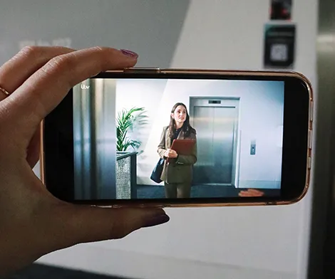 Shot of Our House in front of Ravensbourne set