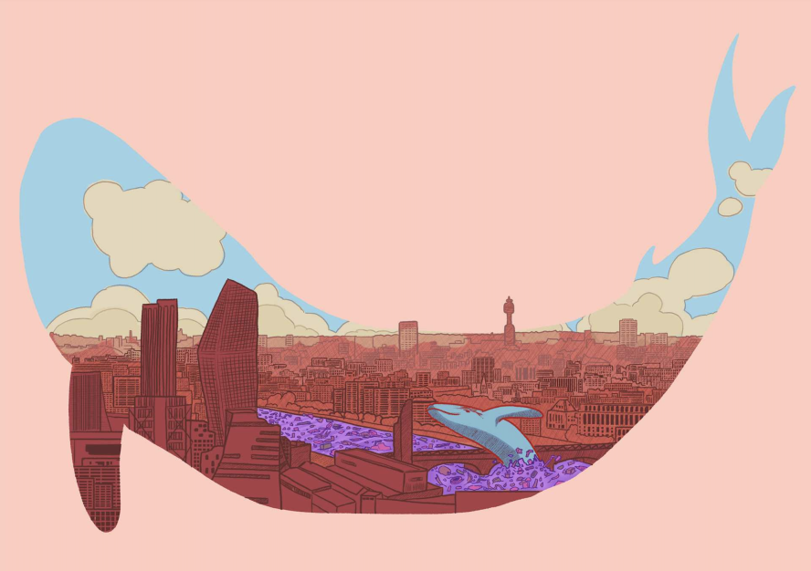 Litter whale
