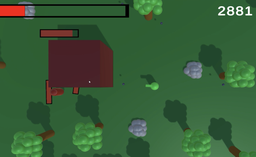 aeriel view of a animation of a video game