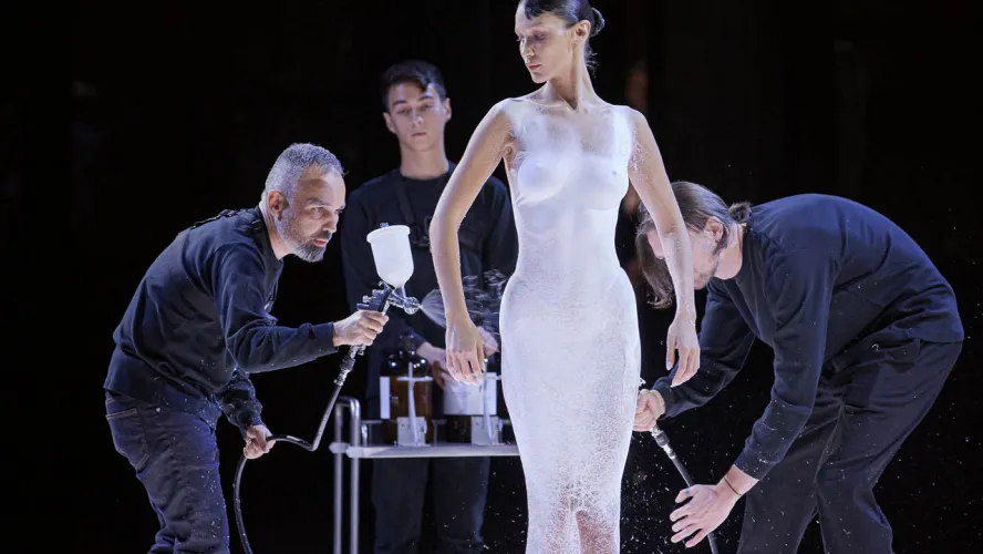 Manel Torres: 'Spray-on' dress for Coperni 