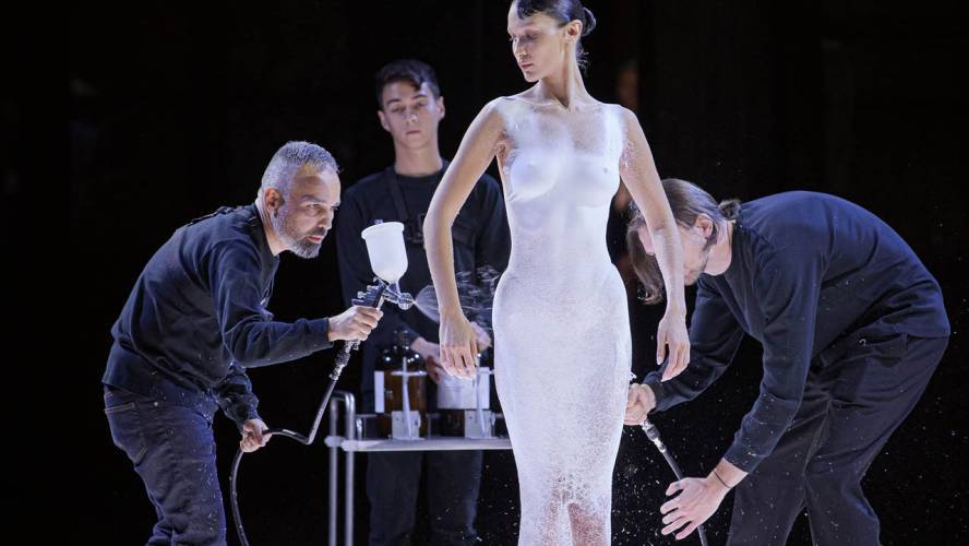 Manel Torres: 'Spray-on' dress for Coperni 