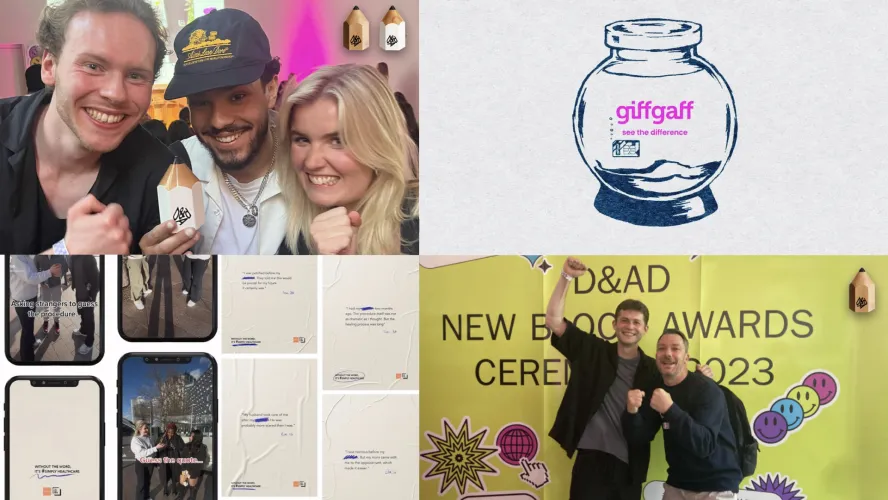 Advertising & Brand Design Award winning students D&AD New Blood