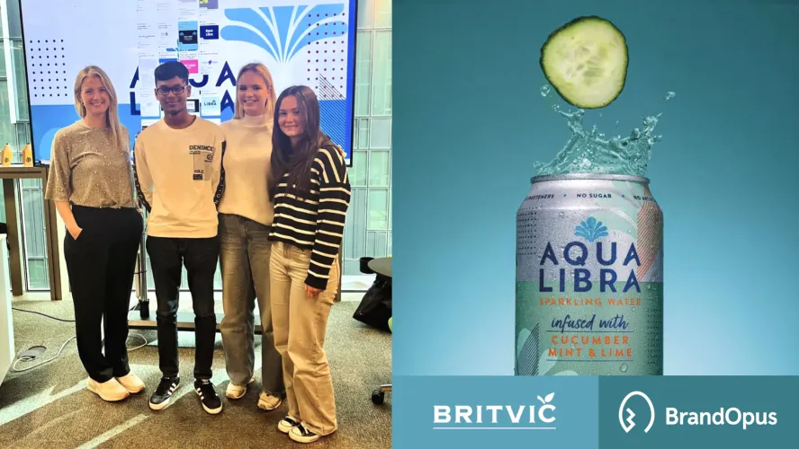 Students had the opportunity to design a new Aqua Libra logo