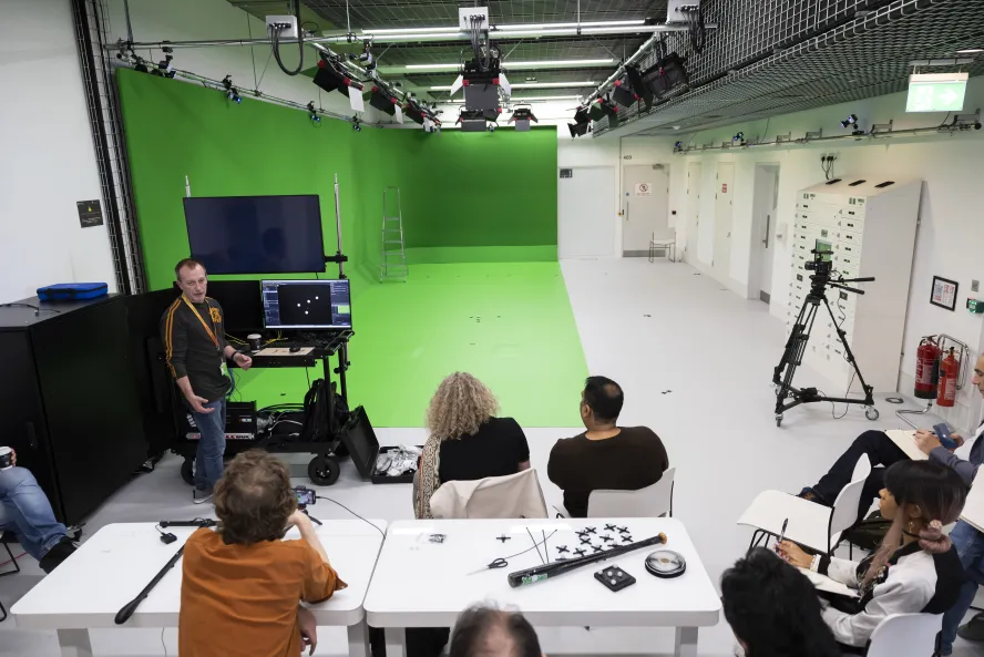 Department of Film greenscreen set at Ravensbourne