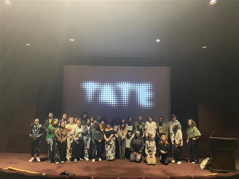 Students at a Tate screening