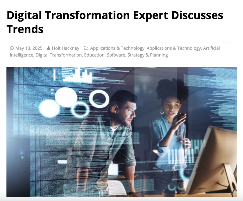 Sein Tin of Ravensbourne discusses latest digital transformation trends