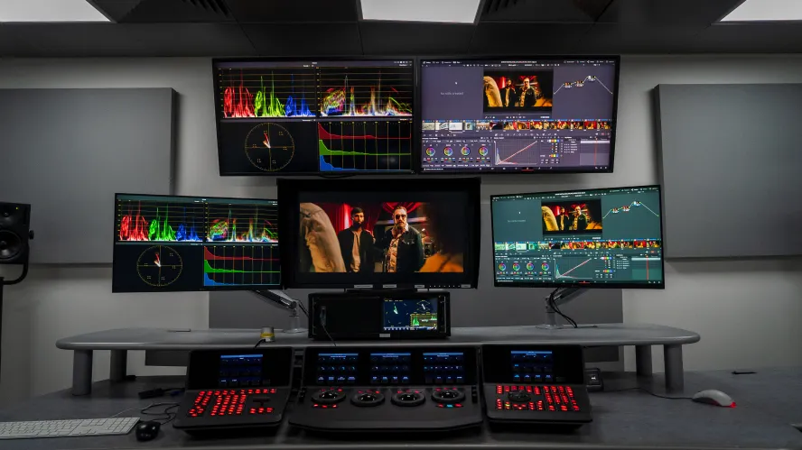 Editing and Post Production Colour grading suite