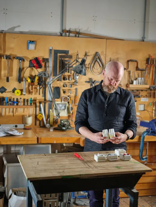 Jon Marshall in design studio