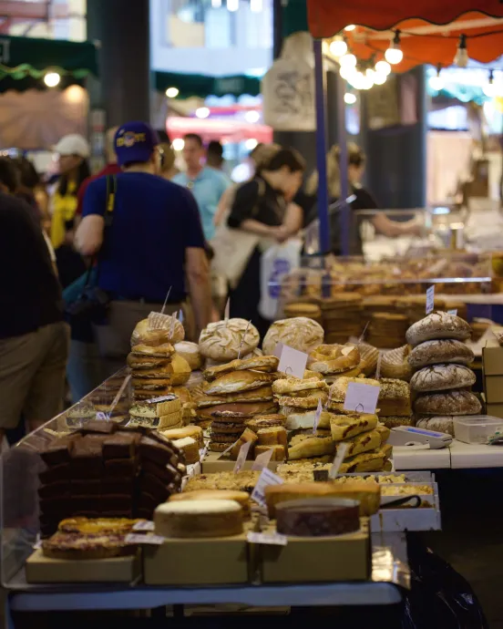 Pastries in London food market