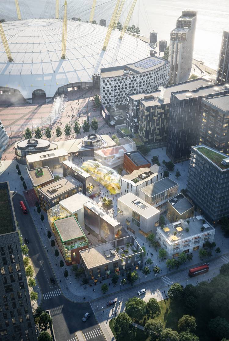 Aerial shot of the design district