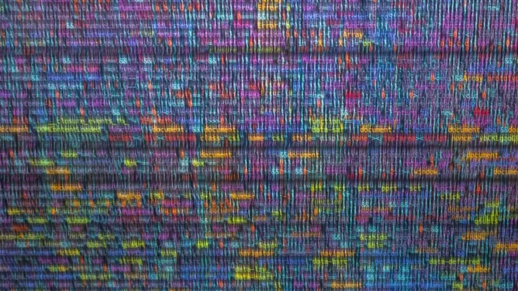 Colourful computer code