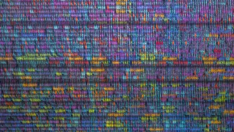 Colourful computer code