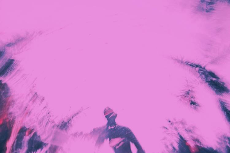 Abstract pink and purple artwork