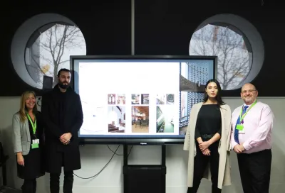 Architecture students with Croydon Council representatives