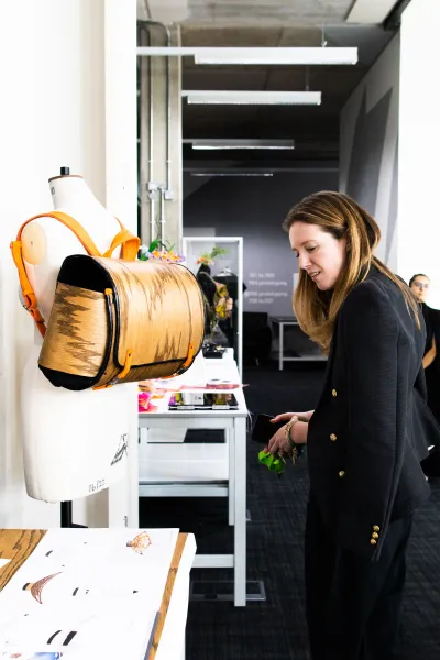 Clare Waight Keller visits the Ravensbourne Degree Show