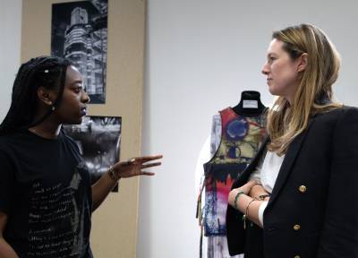 Clare Waight Keller visits the Ravensbourne Degree Show