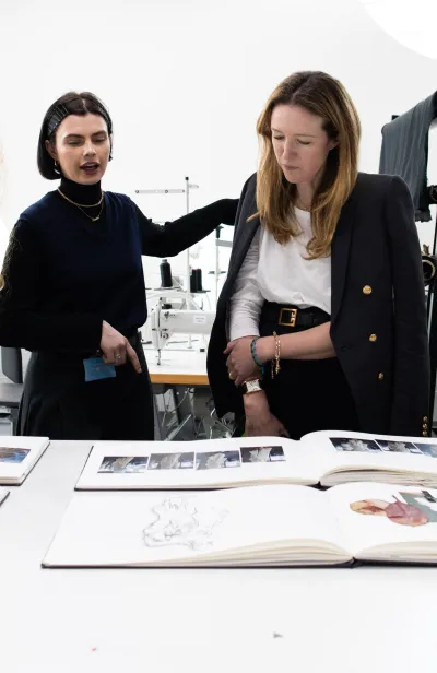 Clare Waight Keller visits the Ravensbourne Degree Show