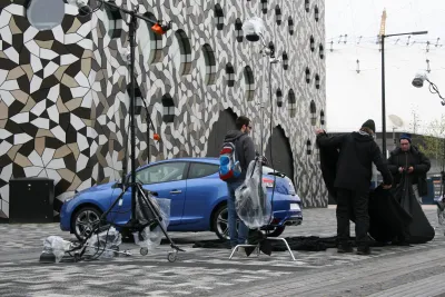 Behind the scenes on the Digital Television Production course