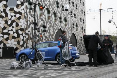 Behind the scenes on the Digital Television Production course