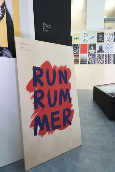 Displays at Unsigned Stories event