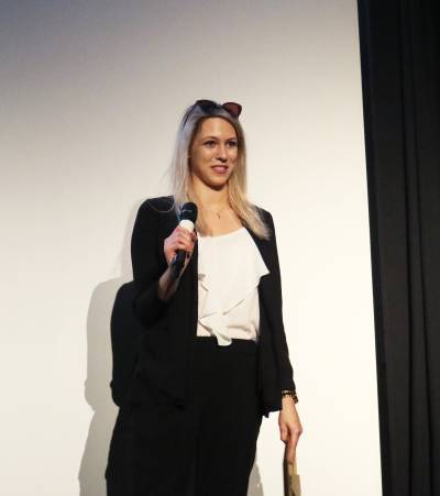 On stage at the Cuzon Soho awards