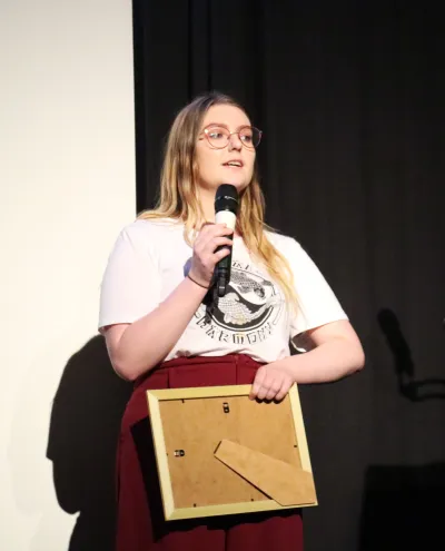 On stage at Cuzon Soho