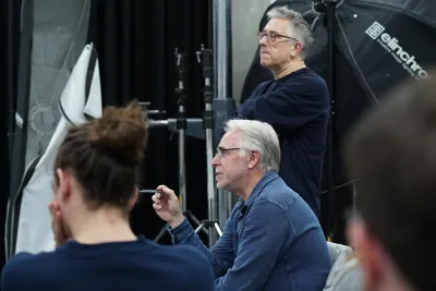 Roger Tooth gives feedback during Sony masterclass