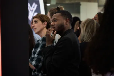 Displays at the Unsigned Stories event