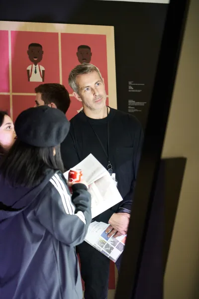 Displays at the Unsigned Stories event