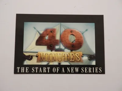 40 Minutes postcard front