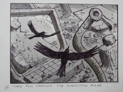 A Very Peculiar Practice drawn storyboard 5