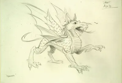 Narnia animation character designs - dragons 6
