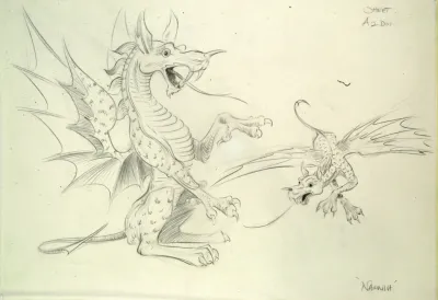 Narnia animation character designs - dragons 7