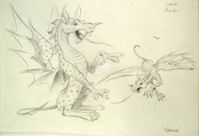 Narnia animation character designs - dragons 7
