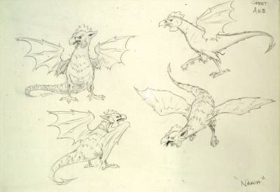 Narnia animation character designs - cockatrice 2