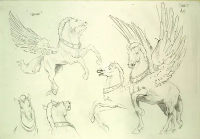 Narnia animation character designs - horse 1