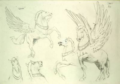 Narnia animation character designs - horse 1