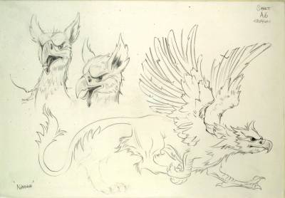 Narnia animation character designs - griffon 1