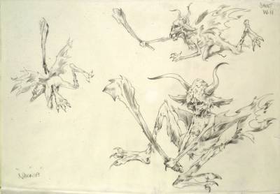 Narnia animation character design - evil sprites 8