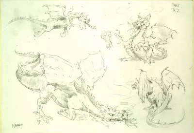 Narnia animation character designs - dragons 2