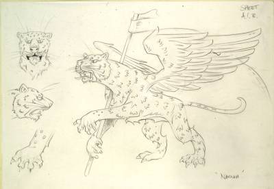 Narnia animation character designs - leopard 2