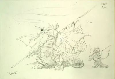 Narnia animation character designs - dragons 3
